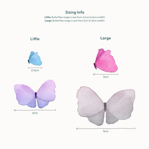 Ombre Butterfly Wall Decals