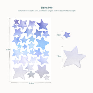 Ombre Stars Wall Decals
