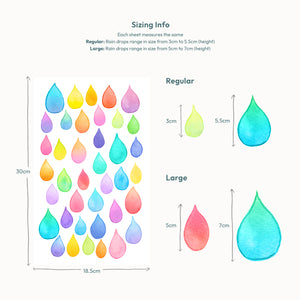 Raindrop Wall Decals