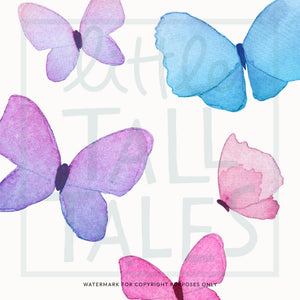 Ombre Butterfly Wall Decals