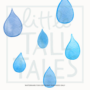 Raindrop Wall Decals