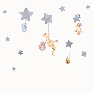 Australian Animals Night Time Wall Decals