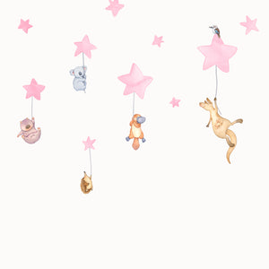 Australian Animals Night Time Wall Decals