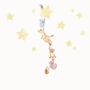 Australian Animals Night Time Wall Decals