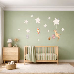 Australian Animals Night Time Wall Decals