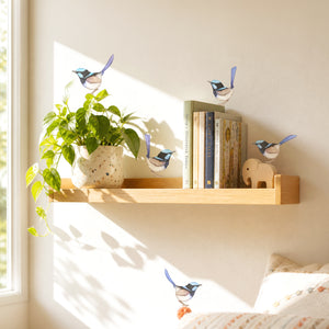 Blue Wren Wall Decals