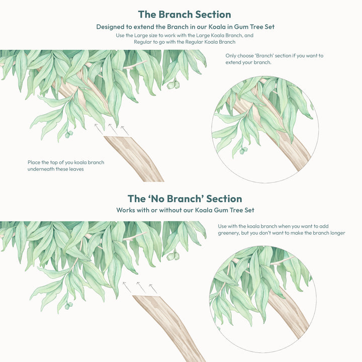 Gum Tree Leaves Wall Decal