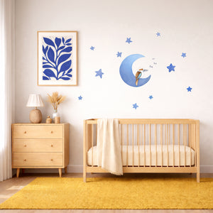 Kookaburra Moon Night Time Wall Decal