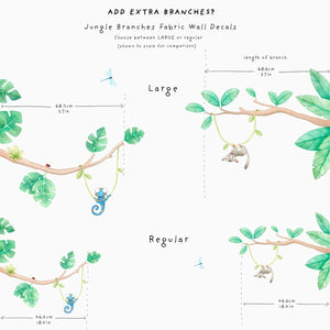 extra jungle branches sizing information