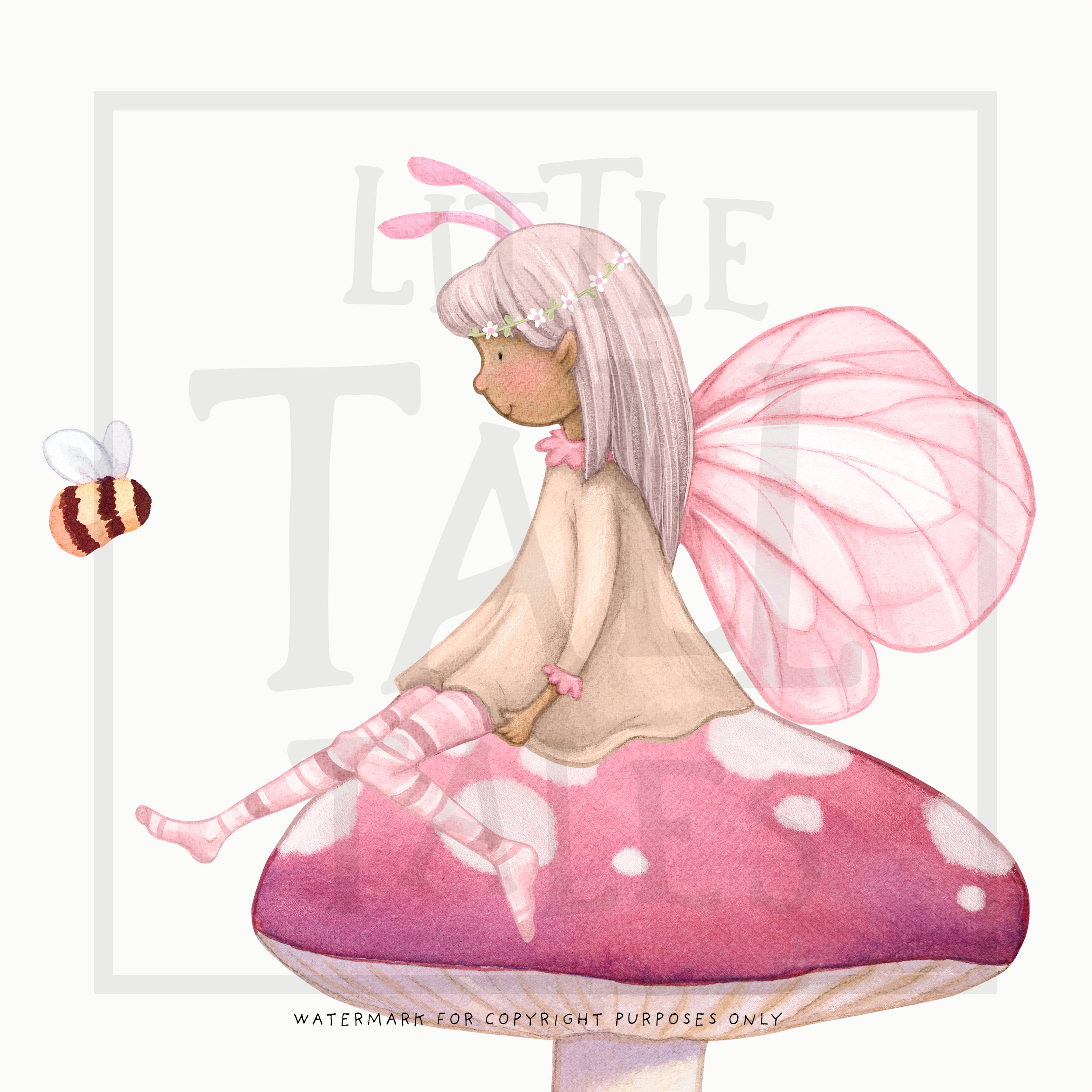 Fairy and Toadstools Wall Decals