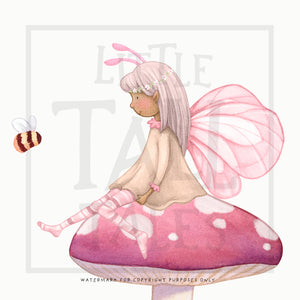 Fairy and Toadstools Wall Decals