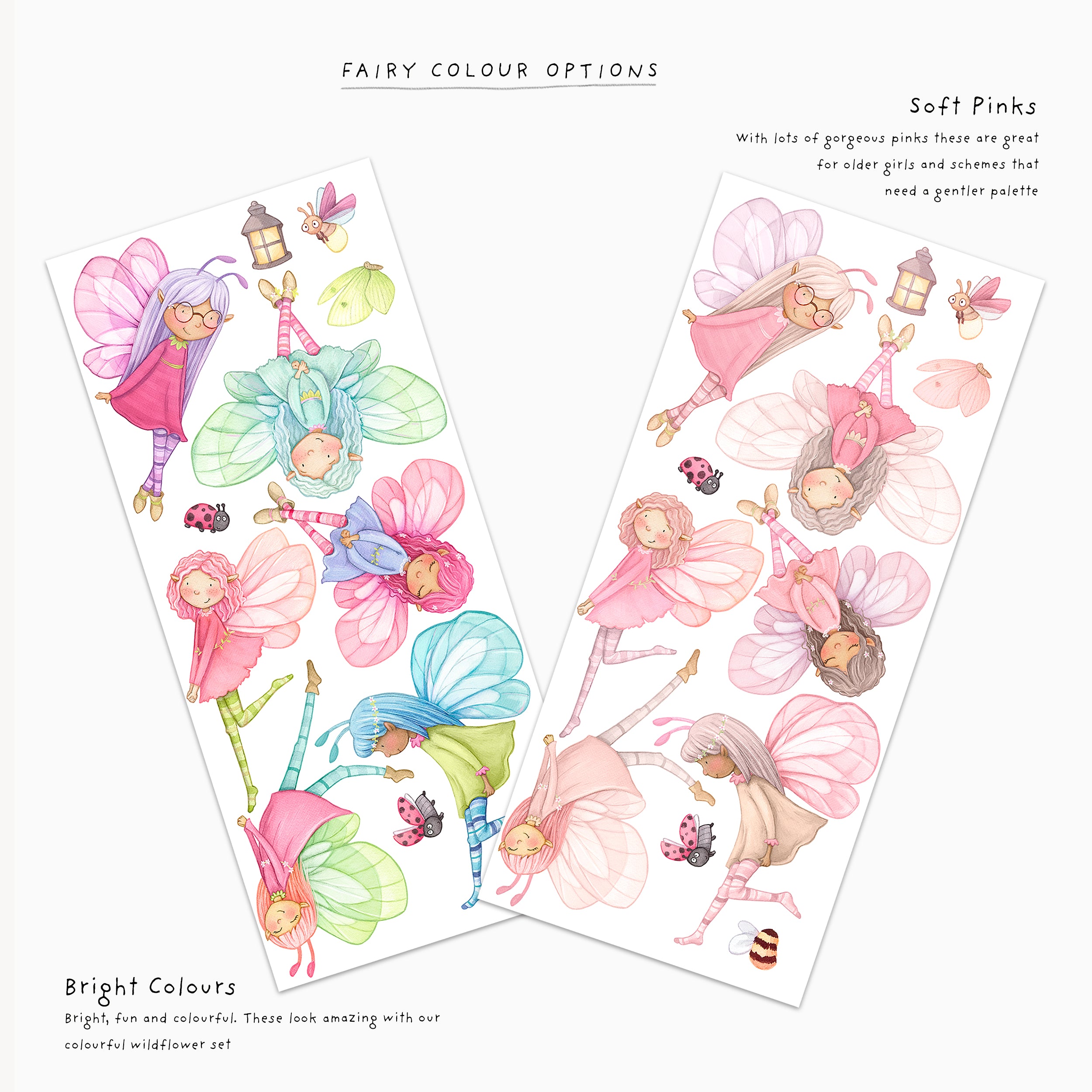 Fairy and Toadstools Wall Decals