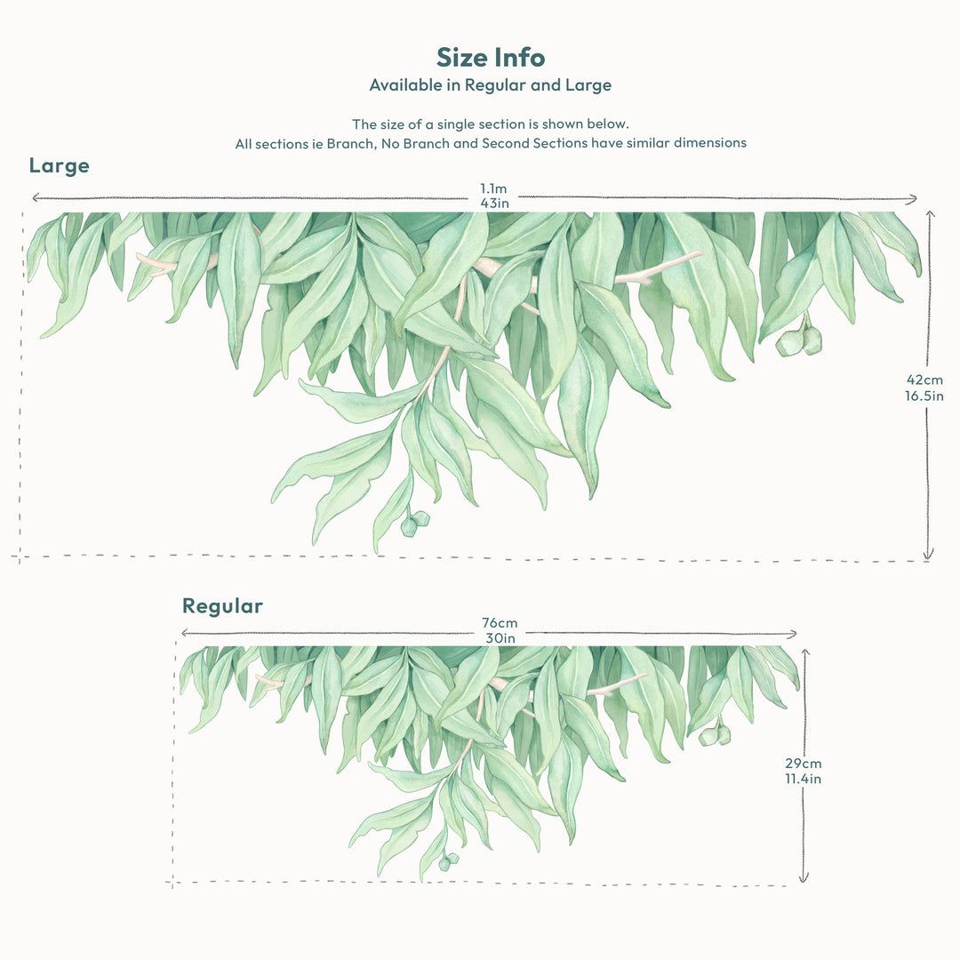 Gum Tree Leaves Wall Decal