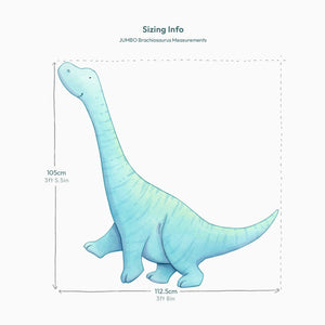 Jumbo Brachiosaurus Wall Decal Set