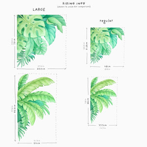 Jungle Leaves Wall Decals