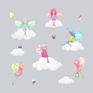 Fairy and Toadstools Wall Decals