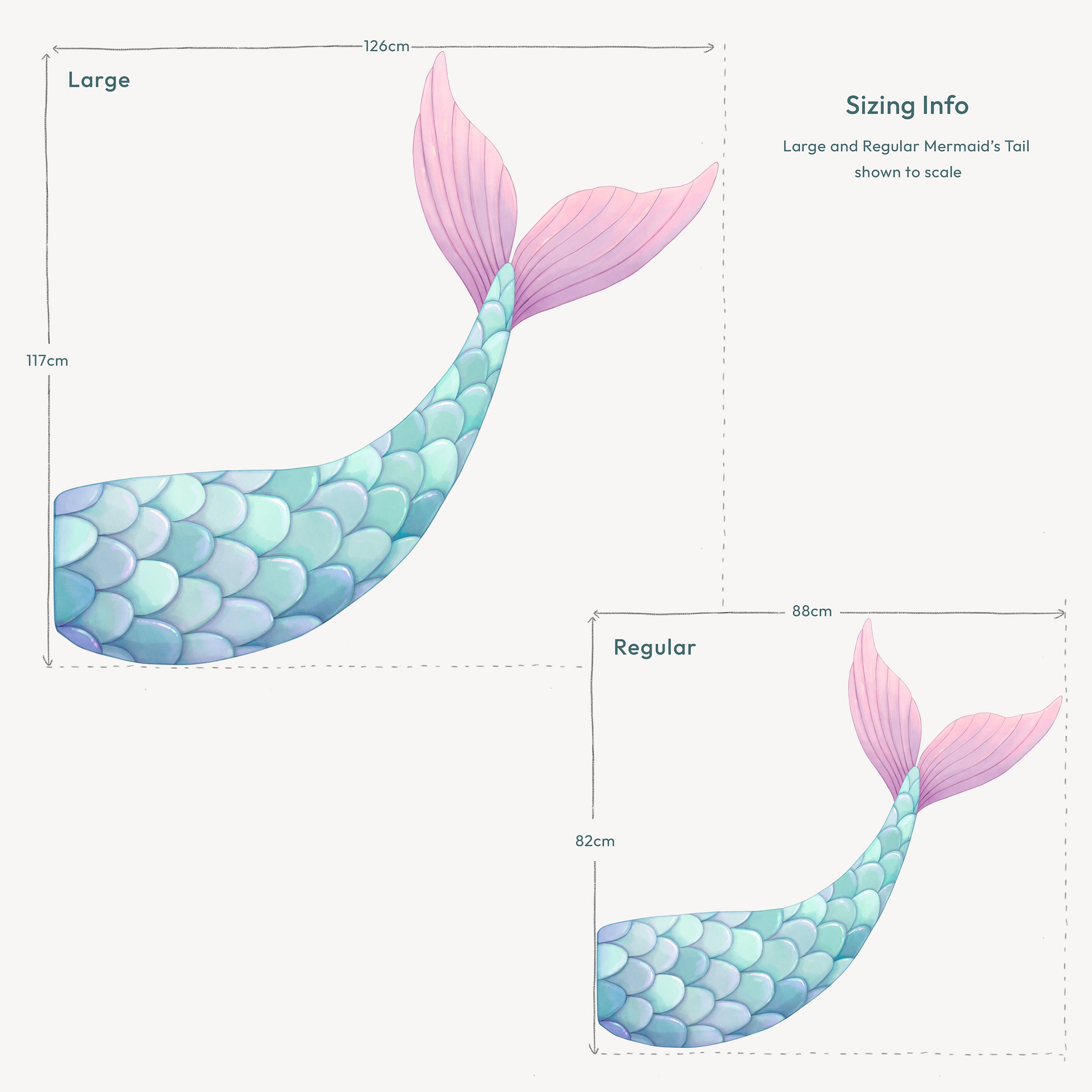 Mermaid Tail Wall Decal