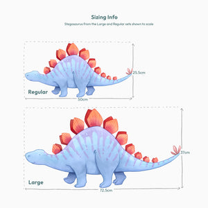 Triceratops and Stegosaurus Wall Decals