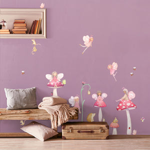 Fairy and Toadstools Wall Decals