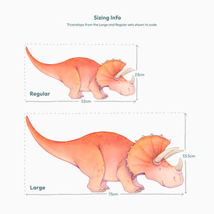 Triceratops and Stegosaurus Wall Decals
