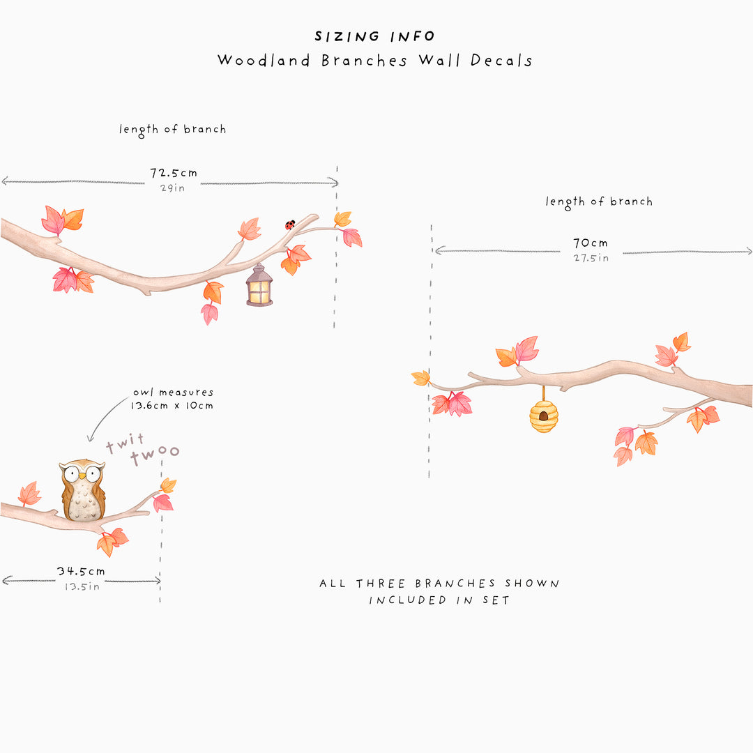Woodland Branches Wall Decals