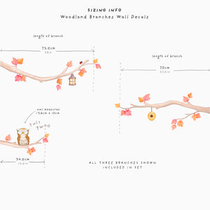 Woodland Branches Wall Decals
