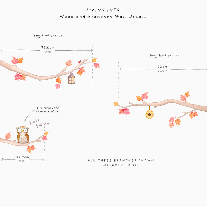 Woodland Branches Wall Decals