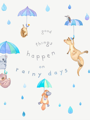 Aussie Animals on rainy days