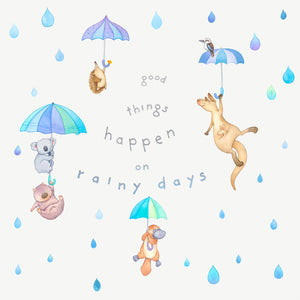 Aussie Animals on rainy days