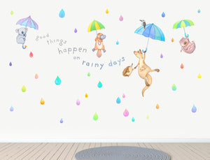 Aussie Animals 'Good Things' Rainbow Wall