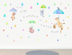 Aussie Animals 'Good Things' Rainbow Wall Variation