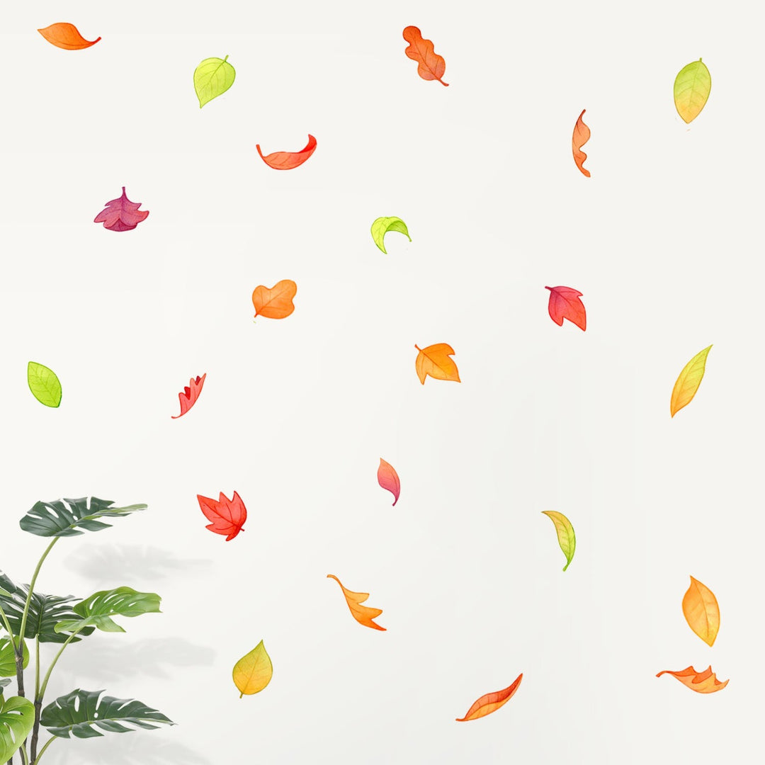 Autumn Leaves Fabric wall decals for kids and babies