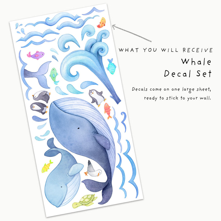 Whale Wall Decals