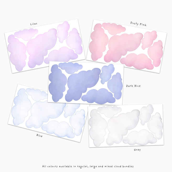 Large Clouds Wall Decals