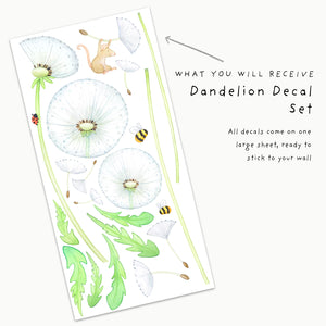 Dandelion Wall Decals
