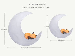 Fox Moon Wall Decal
