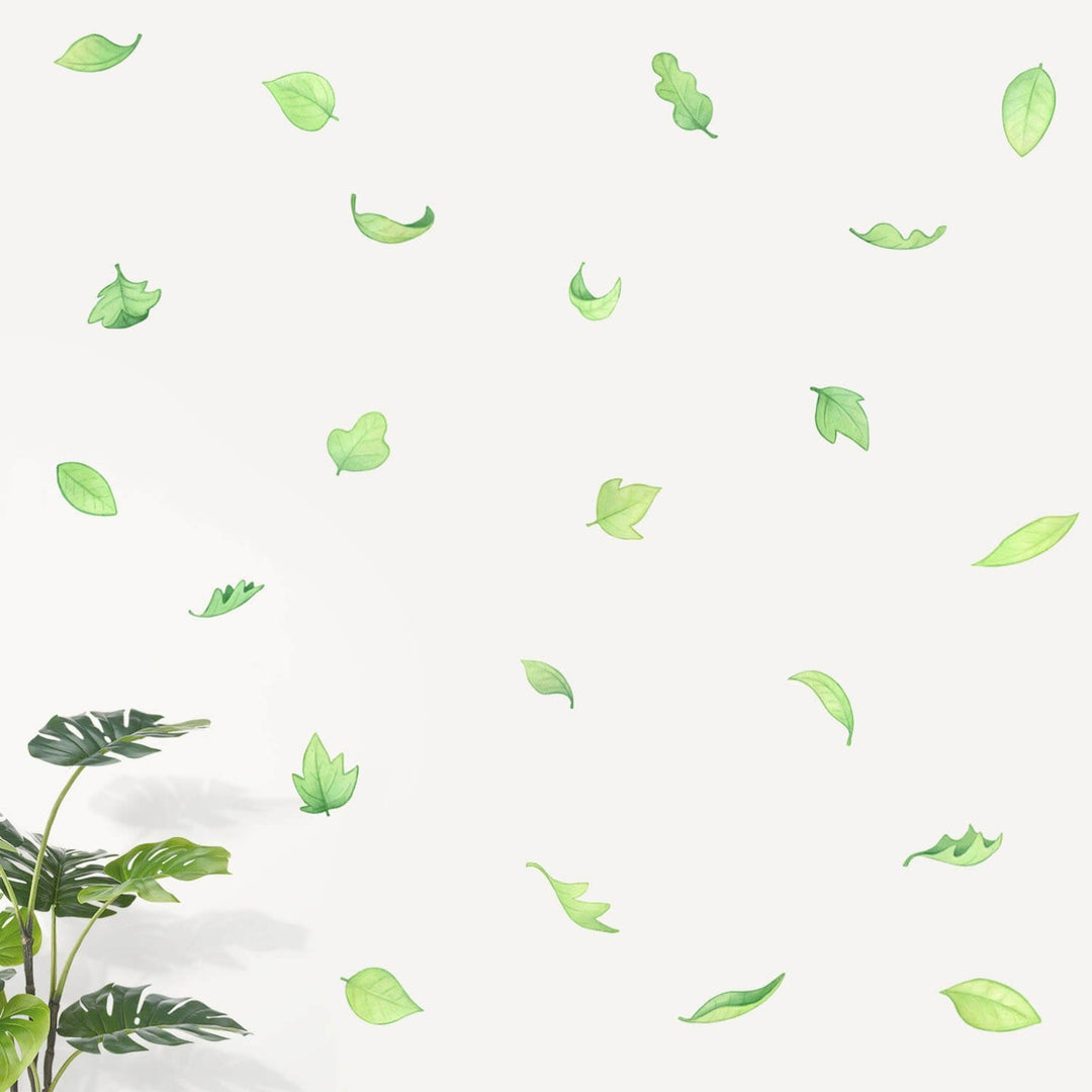 Green Leaves repositionable wall decals for nurseries