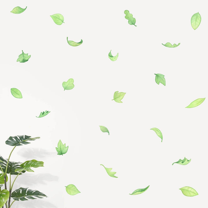 Green Leaves repositionable wall decals for nurseries