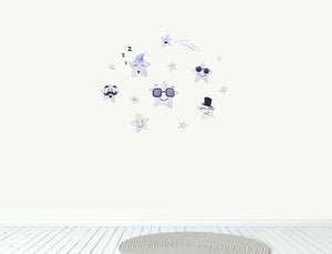 Happy Stars Wall Decals