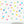Large rainbow dot fabric wall decals, removable and reusable