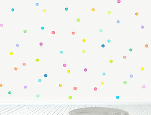 Little Rainbow Dots Wall Decals