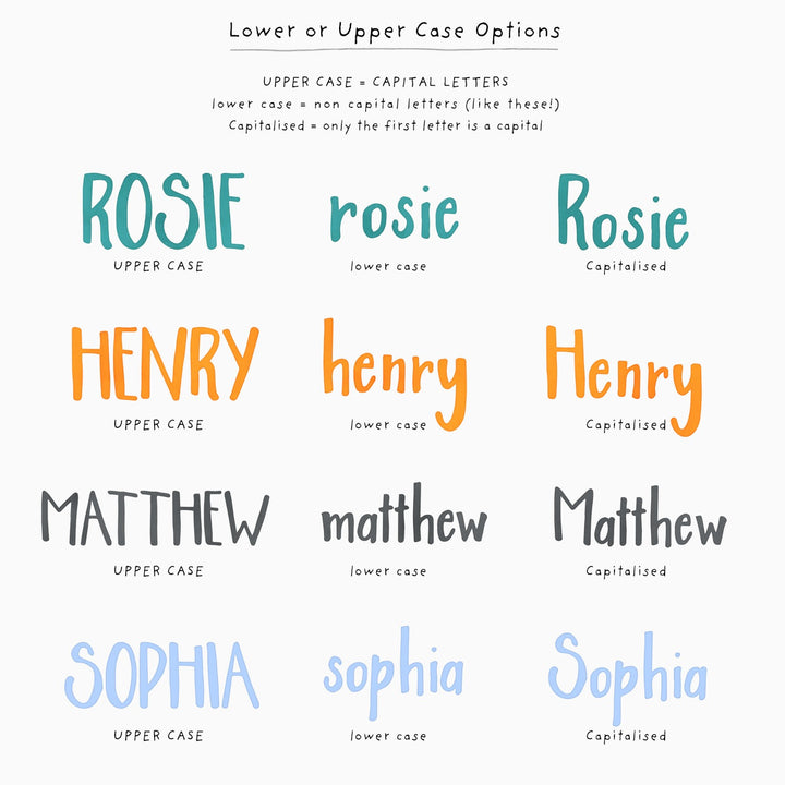 Handwritten Name Wall Decals