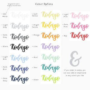 Script Name Custom Wall Decals