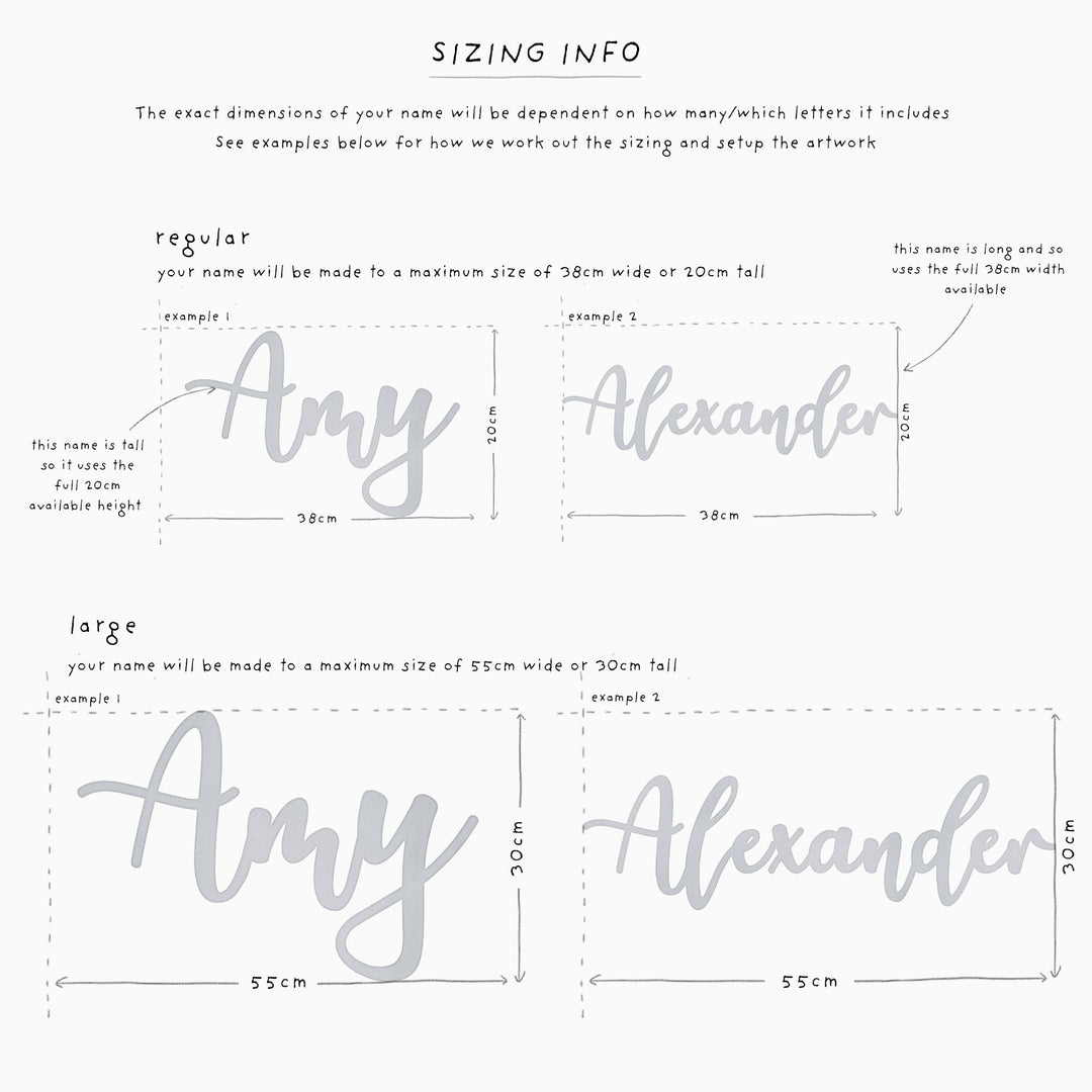 Script Name Custom Wall Decals – Little Tall Tales