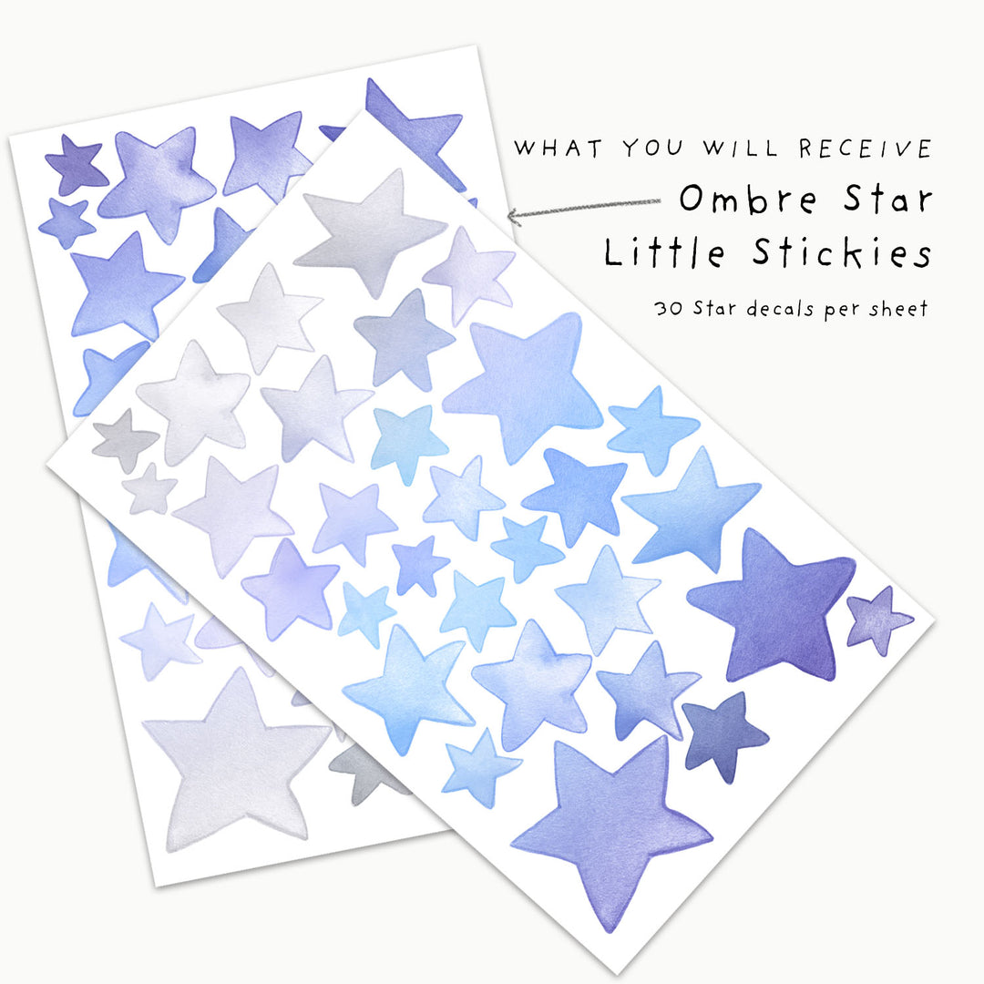 Ombre Stars Wall Decals