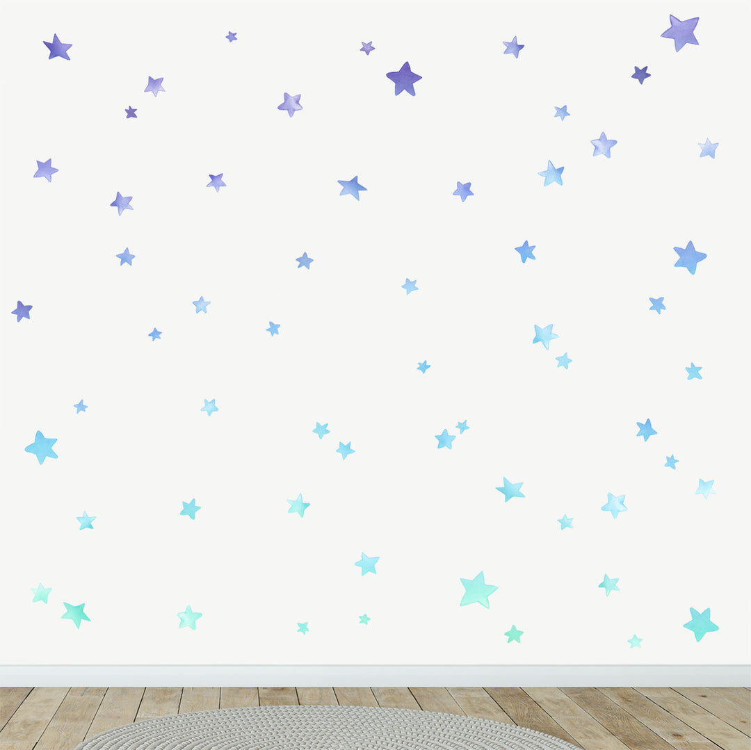 Ombre Stars Wall Decals