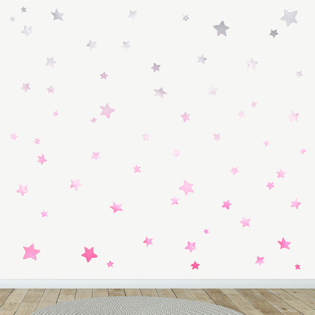 Ombre Stars Wall Decals