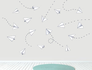 Paper plane wall decals from Little Tall Tales