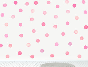 Watercolour Dots Wall Decals - Large
