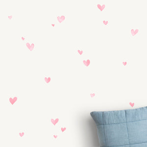Pink Little Hearts Wall Decals from Little Tall Tales